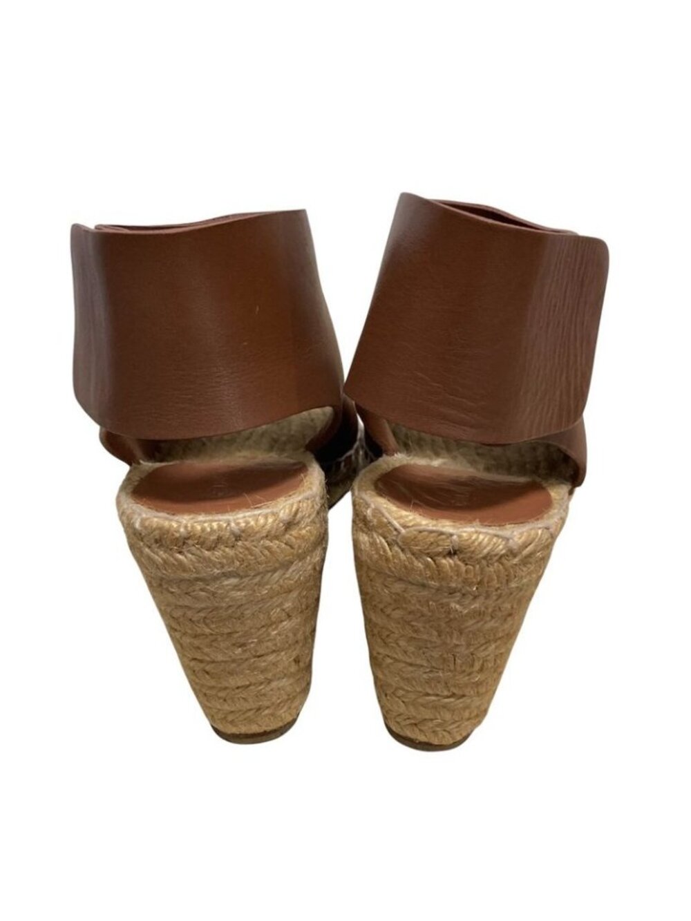 Celine Fibie Period Espadrilles Open Toe Leather Sandals Size 35 - Picture 4 of 8